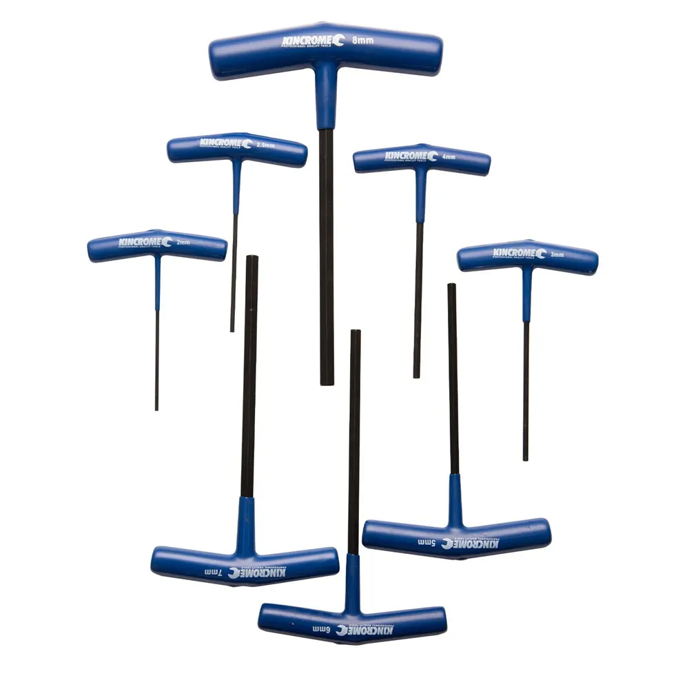 KINCROME 2-8mm T-Handle Hex Ket Set Metric - 8 Piece K5281