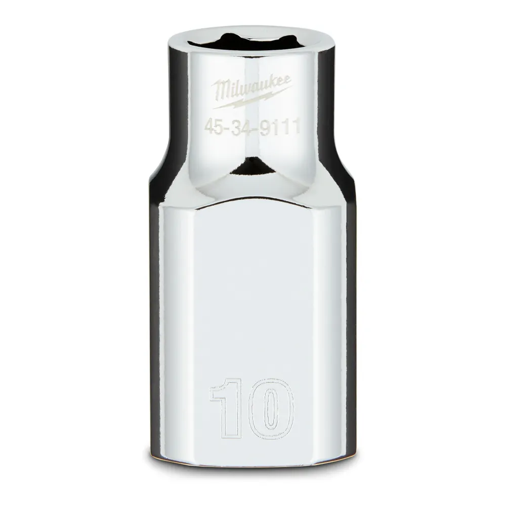 MILWAUKEE 1/2 Drive 10mm Metric 6-Point Socket 45349111