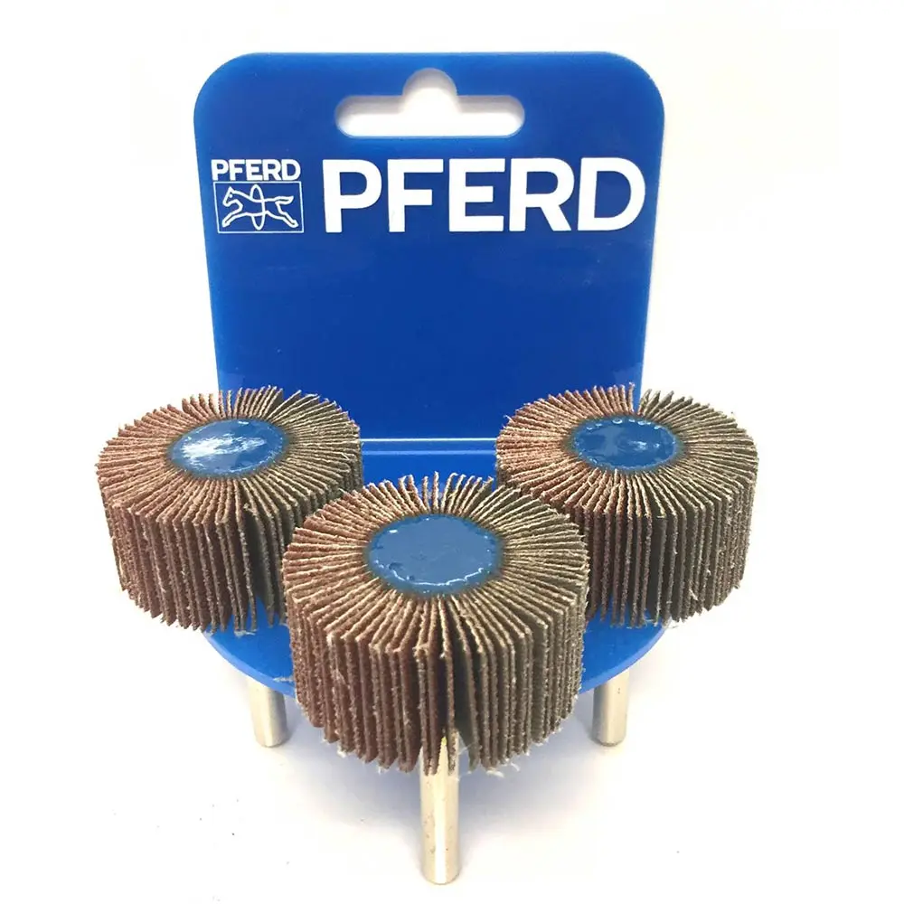PFERD 40 x 20mm 60-Grit Mounted Flap Wheel - 3 Piece
