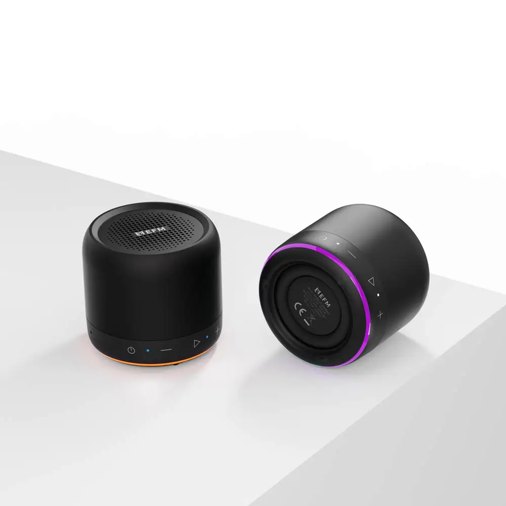 EFM Cloudbreak Mini Bluetooth Speaker - With Dynamic Lighting Effects - Black EFBACBU909BLA