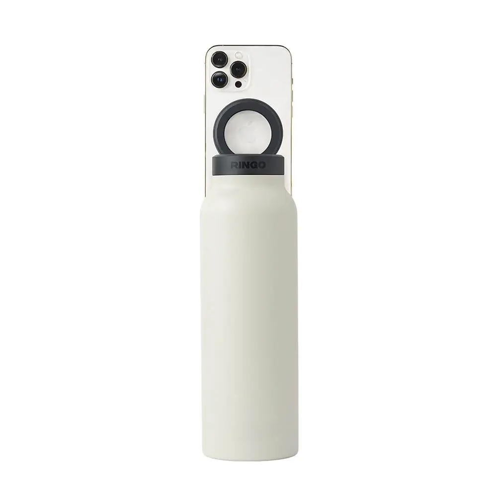 RINGO 950ml (32oz) Water Bottle - with Magnetic Phone Mount - Ivory B2IV32LSC1