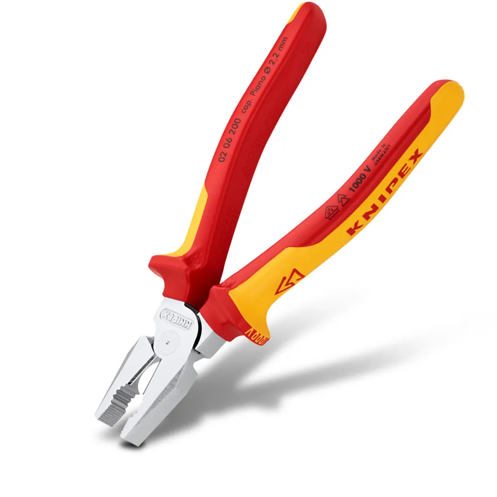 KNIPEX 200mm 1000V VDE High Leverage Combination Pliers 0206200SB