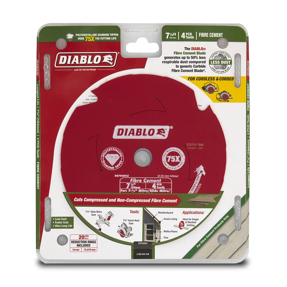 DIABLO 184mm 4T Fibre Cement Saw Blade 2608644449