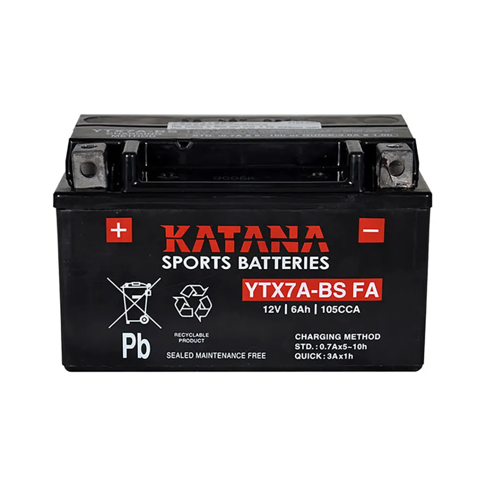 KATANA MOTORCYCLE YTX7A-BS FA Motorcycle Battery 151013