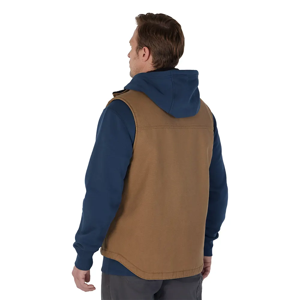 MILWAUKEE GRIDIRON Sherpa Lined Vest - Brown 801BR