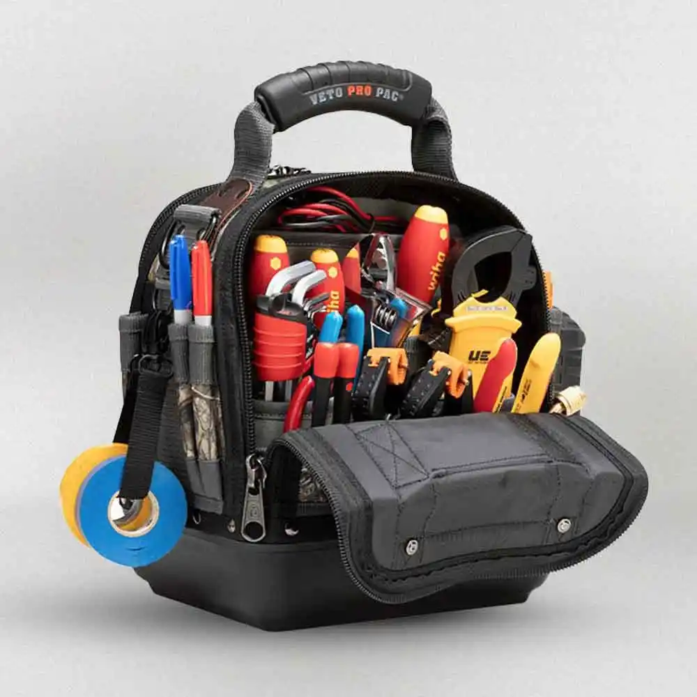 VETO Pro Pac 25 x 20 x 30cm 38Pkt Medium Camouflage Tech Tool Bag VETOTECHMCCAMO