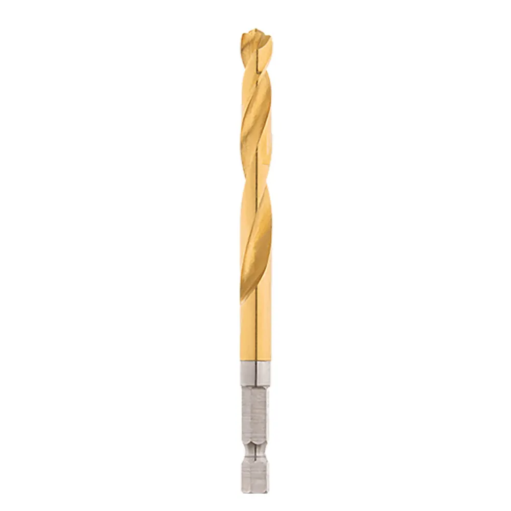 MILWAUKEE 7.0 x 109mm 1/4-Hex Quick-Change HSS-TiN Jobber Drill Bit - RED-HELIX 48894817