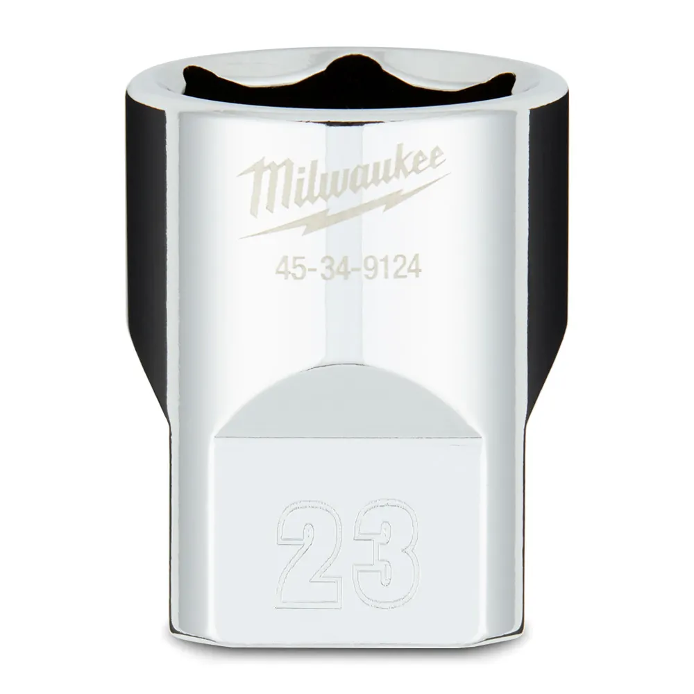 MILWAUKEE 1/2 Drive 23mm Metric 6-Point Socket 45349124