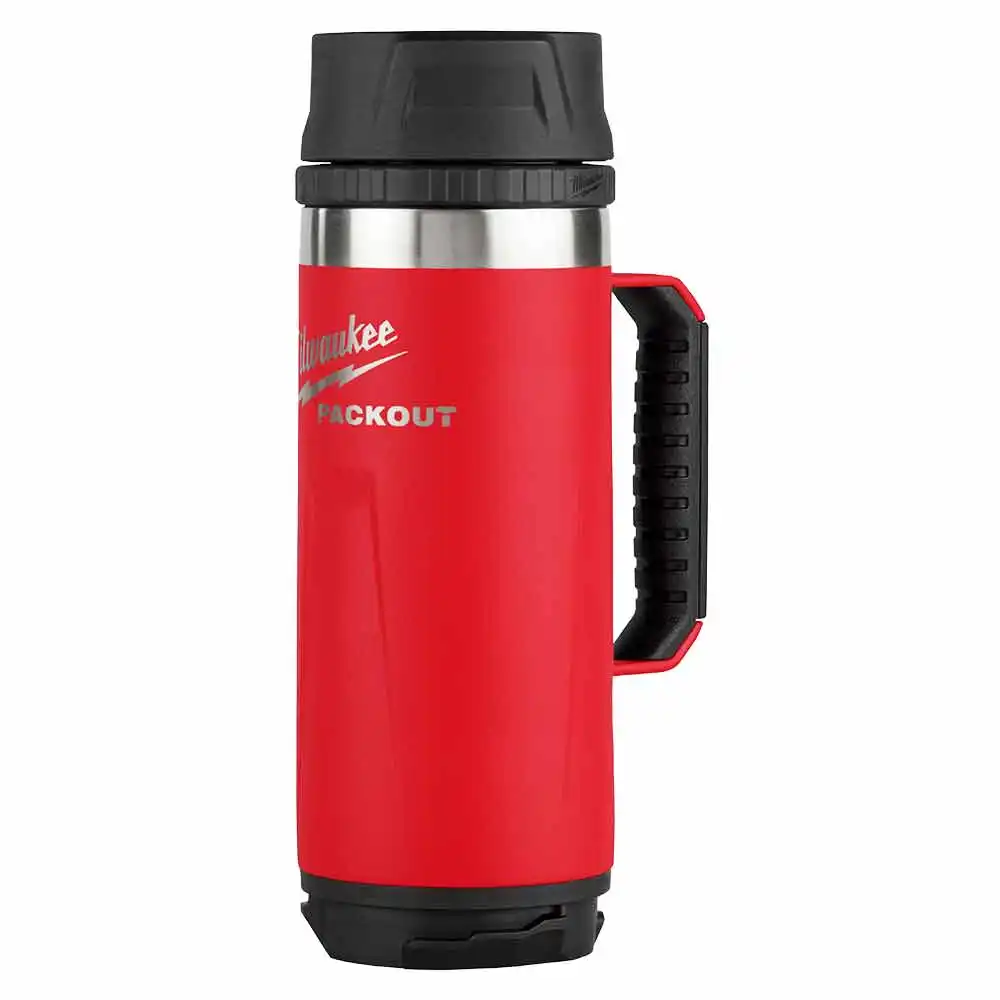 MILWAUKEE PACKOUT™ 532ml (18oz) Sip Lid Mug - Red 48228394R
