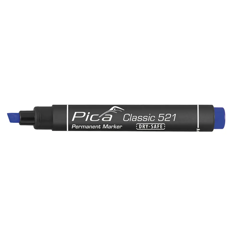 PICA Classic Permanent Marker Chisel Tip Blue 52141SB