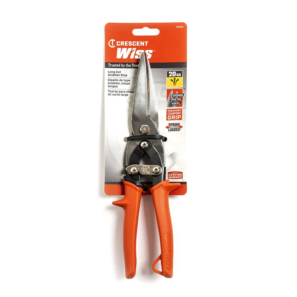 CRESCENT WISS 268mm/10-1/2inch Multimaster Compound Action Long Cut Aviation Snips - M300N-06
