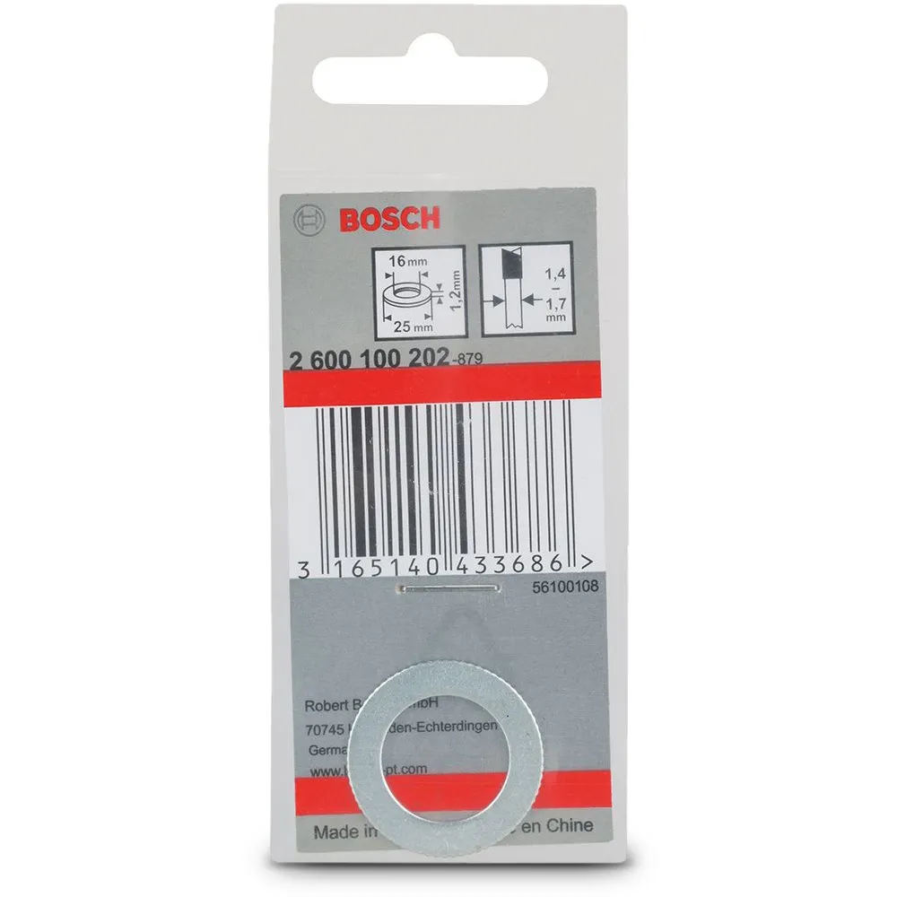 BOSCH 25 x 16 x 1.2mm Circular Saw Blade Reduction Bush
