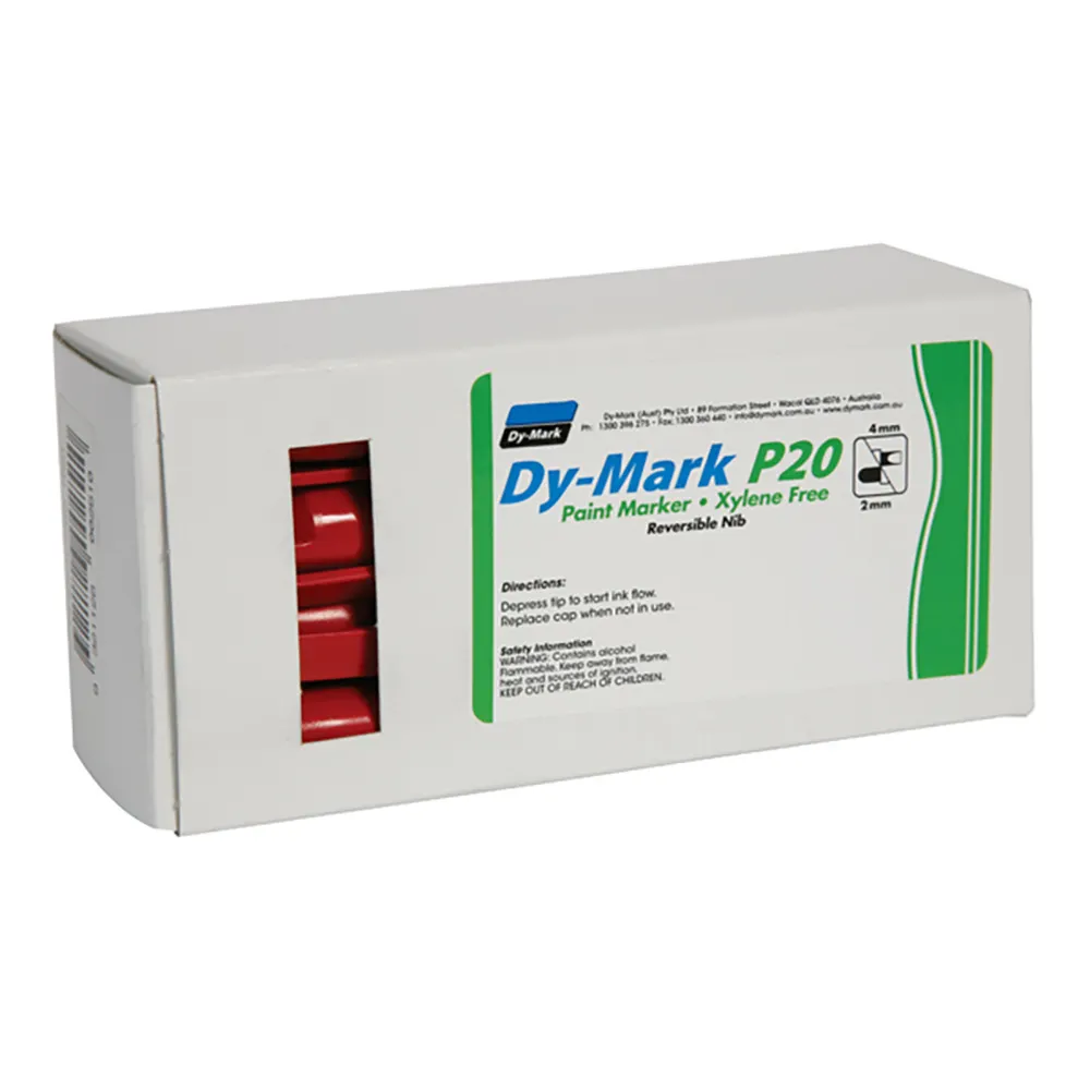 DYMARKP20 Bullet/Chisel Tip Paint Marker - Red 12072002