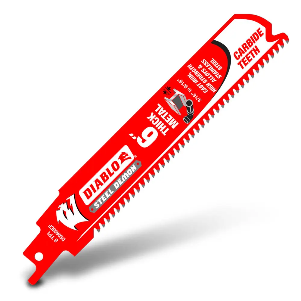DIABLO 152mm Steel Demon Carbide Recip Blades for Thick Metal Cutting 2610050519