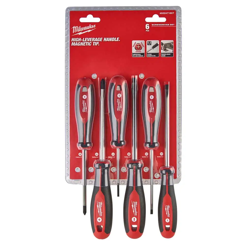MILWAUKEE 6 Piece Screwdriver Set 4932471807
