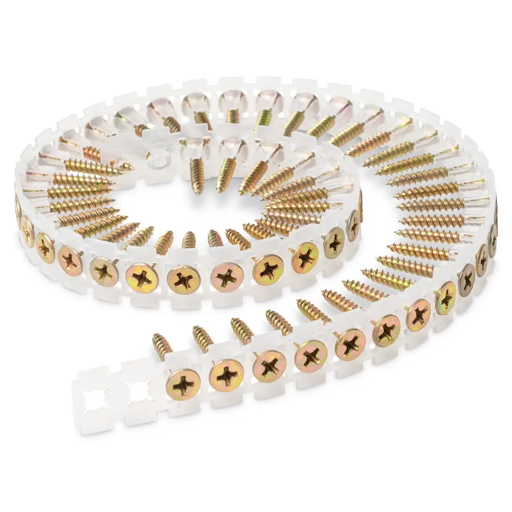 IRONAIR 6G 17TPI x 25mm Collated Fine Thread Screws - 1000 Box IROCS25