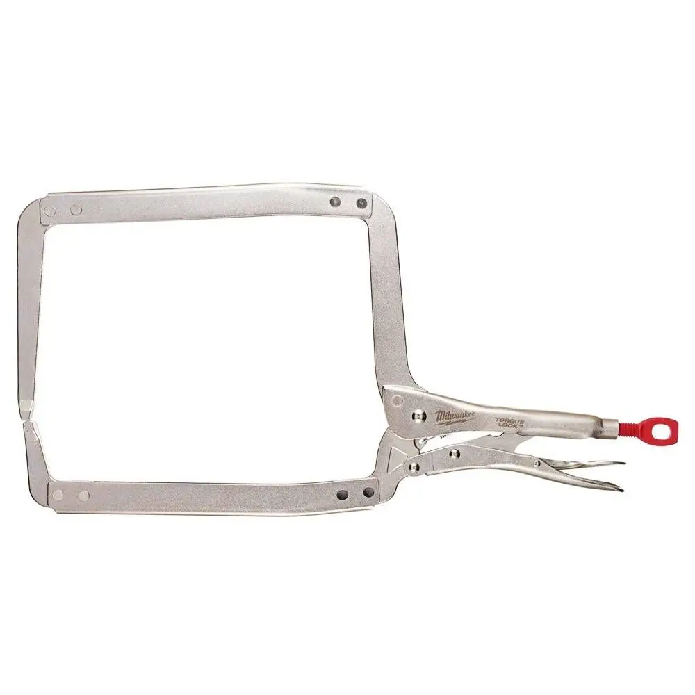 MILWAUKEE 457mm Deep Reach C-Clamp Locking Plier Regular Tip 48223529