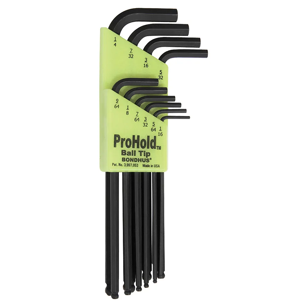 BONDHUS HEX KEY SET BALL END 10PC BD74938