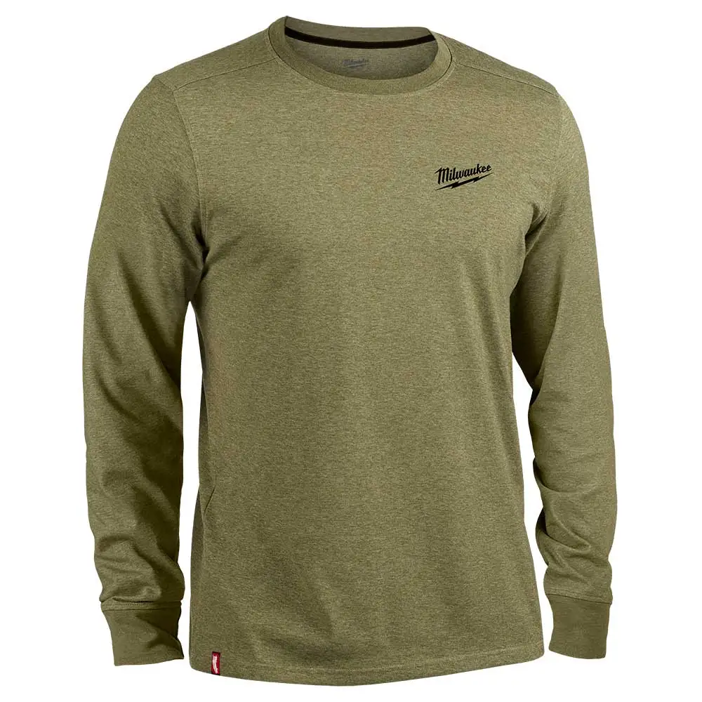 MILWAUKEE Hybrid Work Tee Long Sleeve Green 604GN