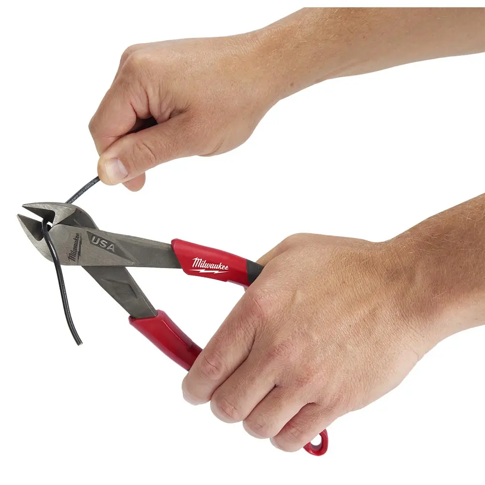 MILWAUKEE 203mm USA Made Comfort Grip Handle Diagonal Cutter Plier MT558