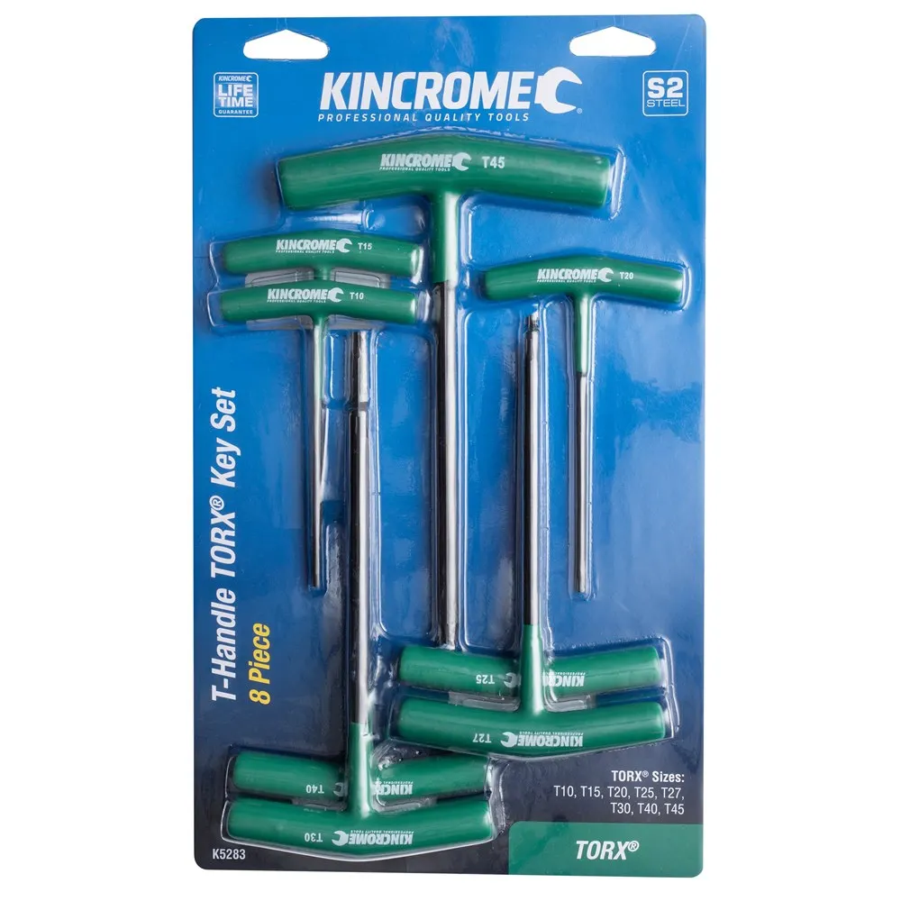KINCROME T10-T45 TORX T-Handle Key Set - 8 Piece K5283