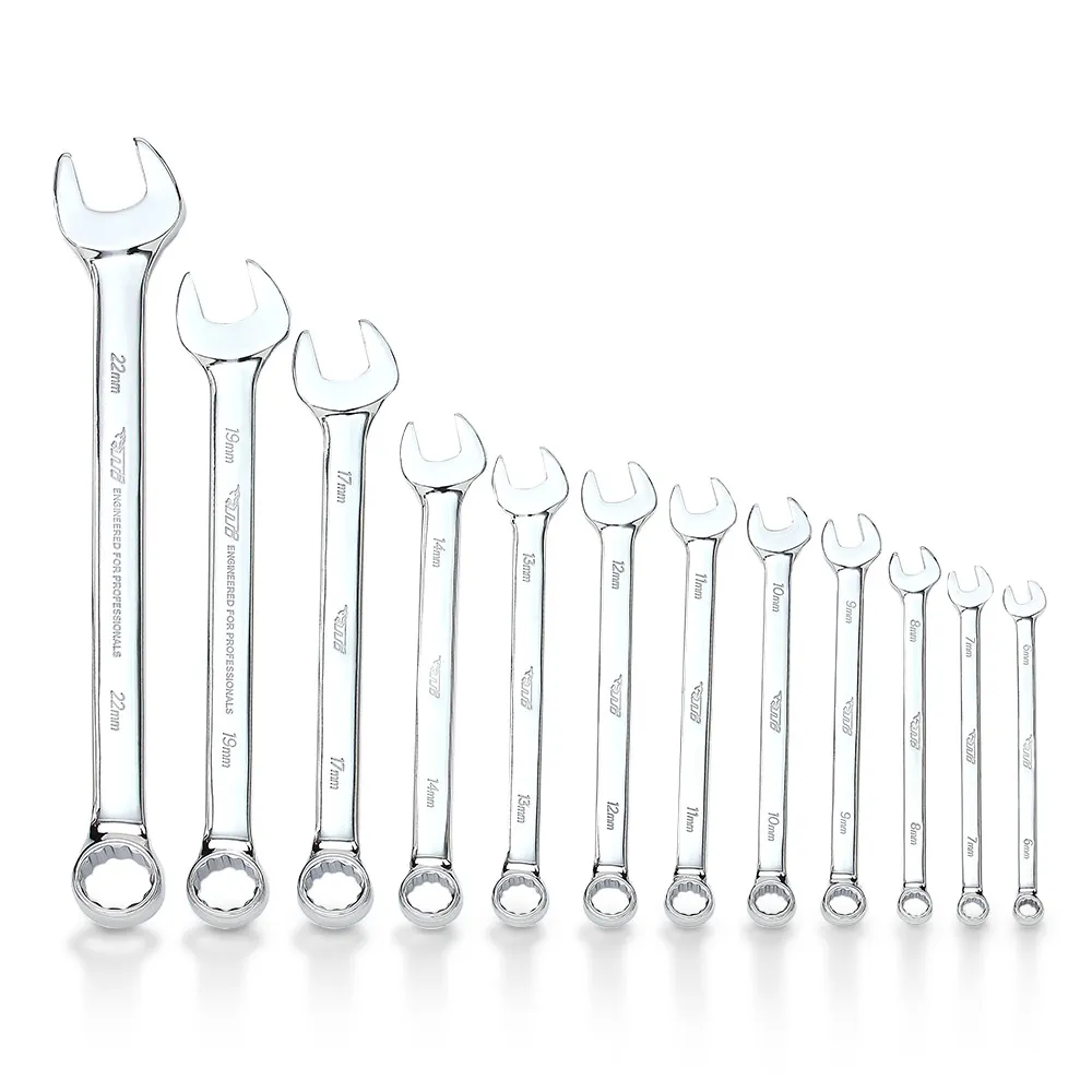 TTI Metric Combination Ring/Open-End Spanner Set - 12 Piece TCSMS12