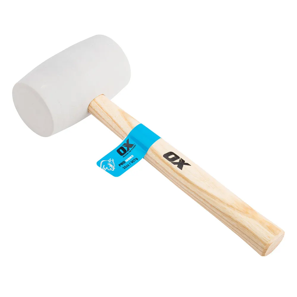 OX Pro 31oz/900g White Rubber Mallet OX-P081832