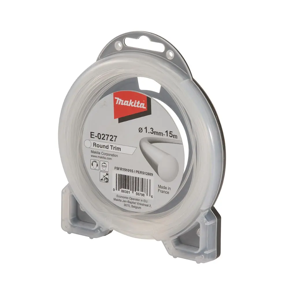 MAKITA 1.3mm X 15m Round Trim Line Grey E-02727
