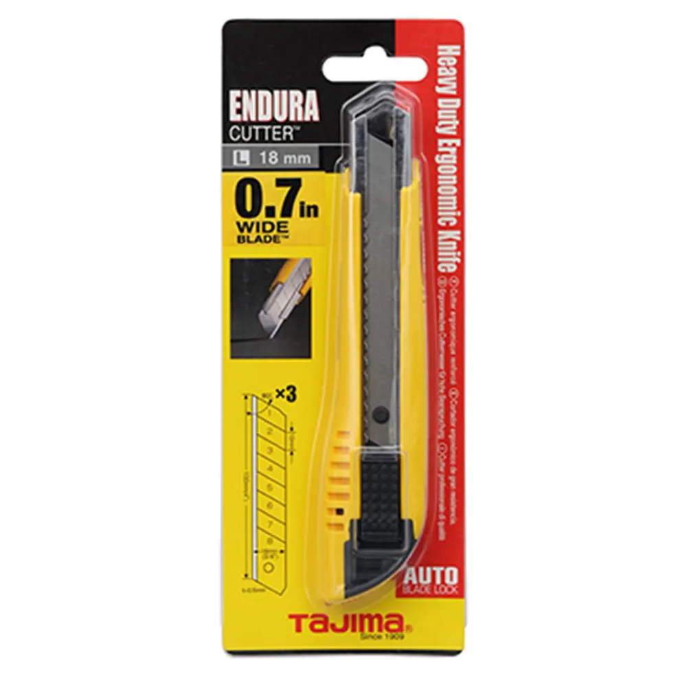 TAJIMA 18mm Heavy Duty ENDURA Snap Blade Knife LC500