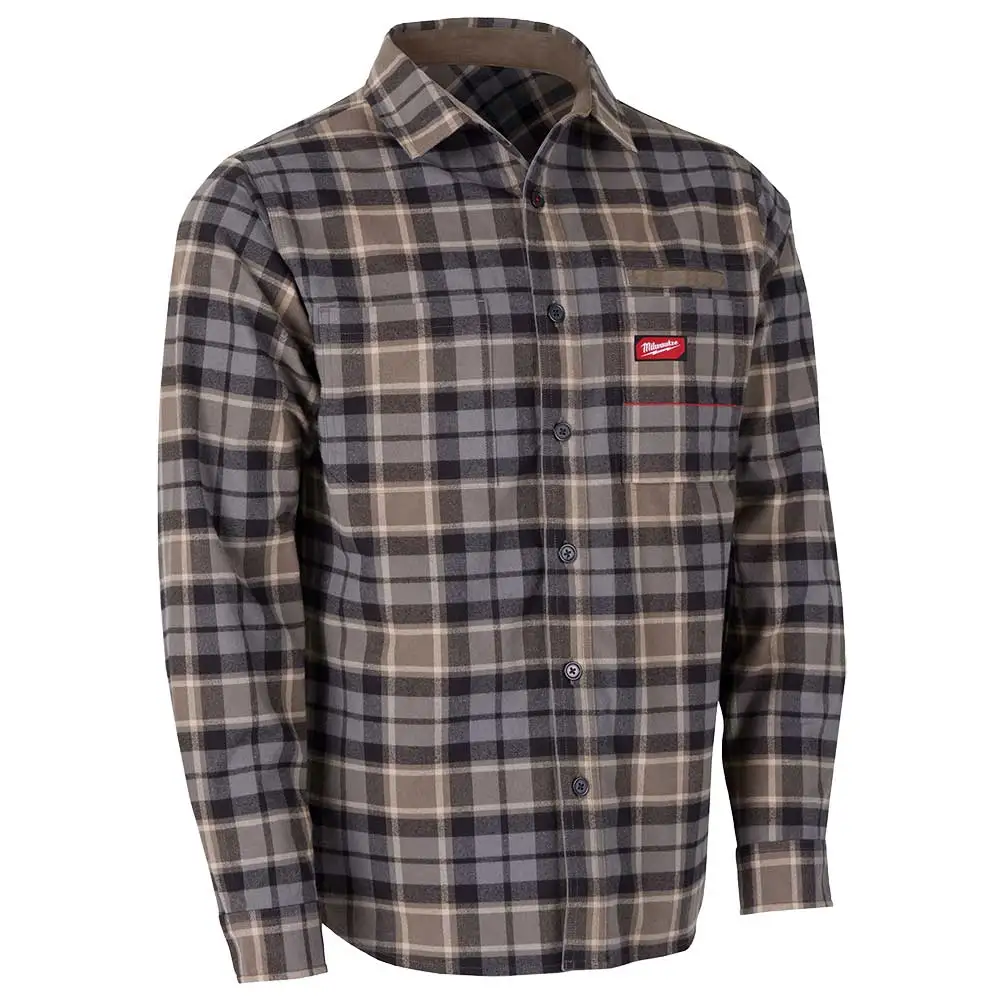 MILWAUKEE Gridiron Flannel Shirt Grey