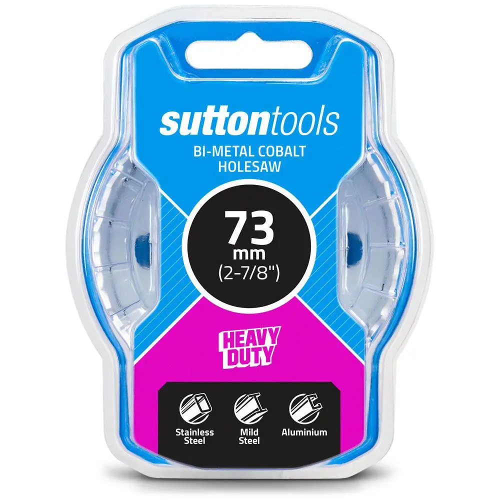 SUTTON 73mm (2.7/8inch) Bi-Metal Cobalt Holesaw