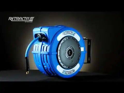 RETRACTA 3/8inch x 15m Air/Water Hose Reel - Blue C1AW315B-01CB