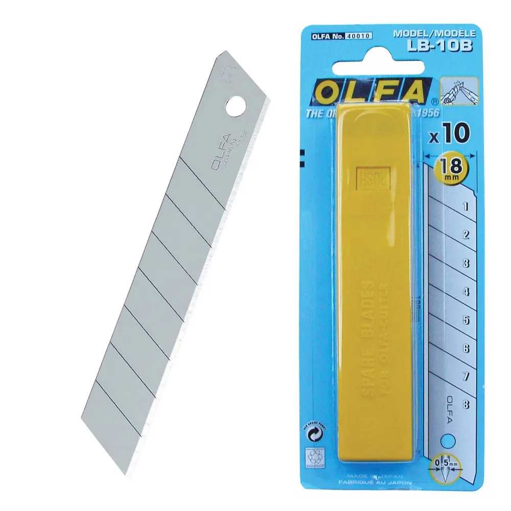 OLFA Large 18mm Snap Blades - 10 Pack