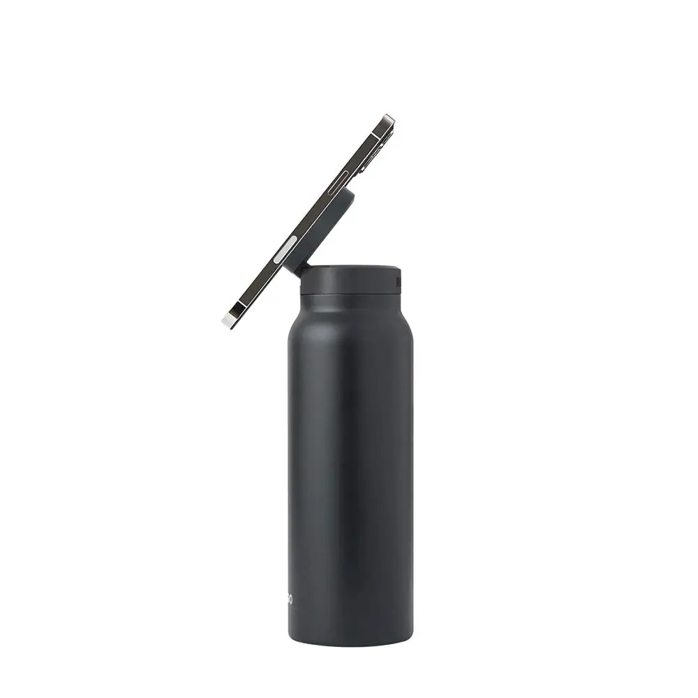 RINGO 710ml (24oz) Water Bottle - with Magnetic Phone Mount - Black B2BK24LSC1