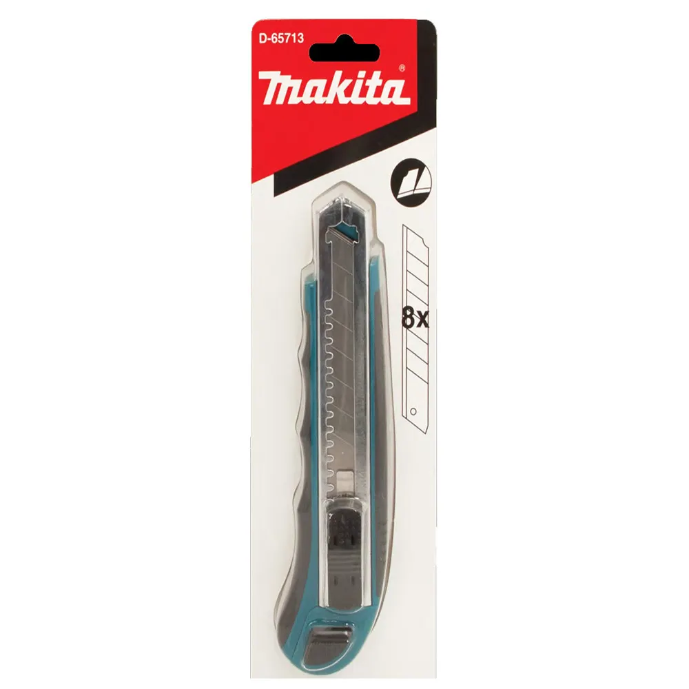 MAKITA Snap-Off Knife w. 8 Blades D-65713