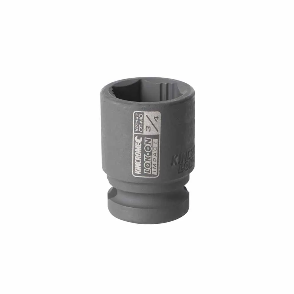 KINCROME LOK-ON 3/4" 1/2" Drive Impact Socket K27147
