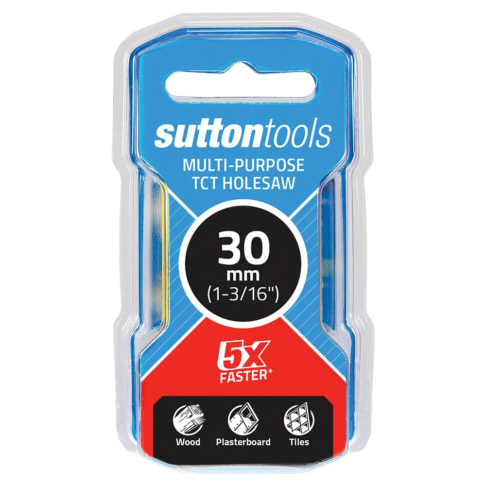 SUTTON 30mm (1-3/16inch) TCT Multi-Purpose Holesaw