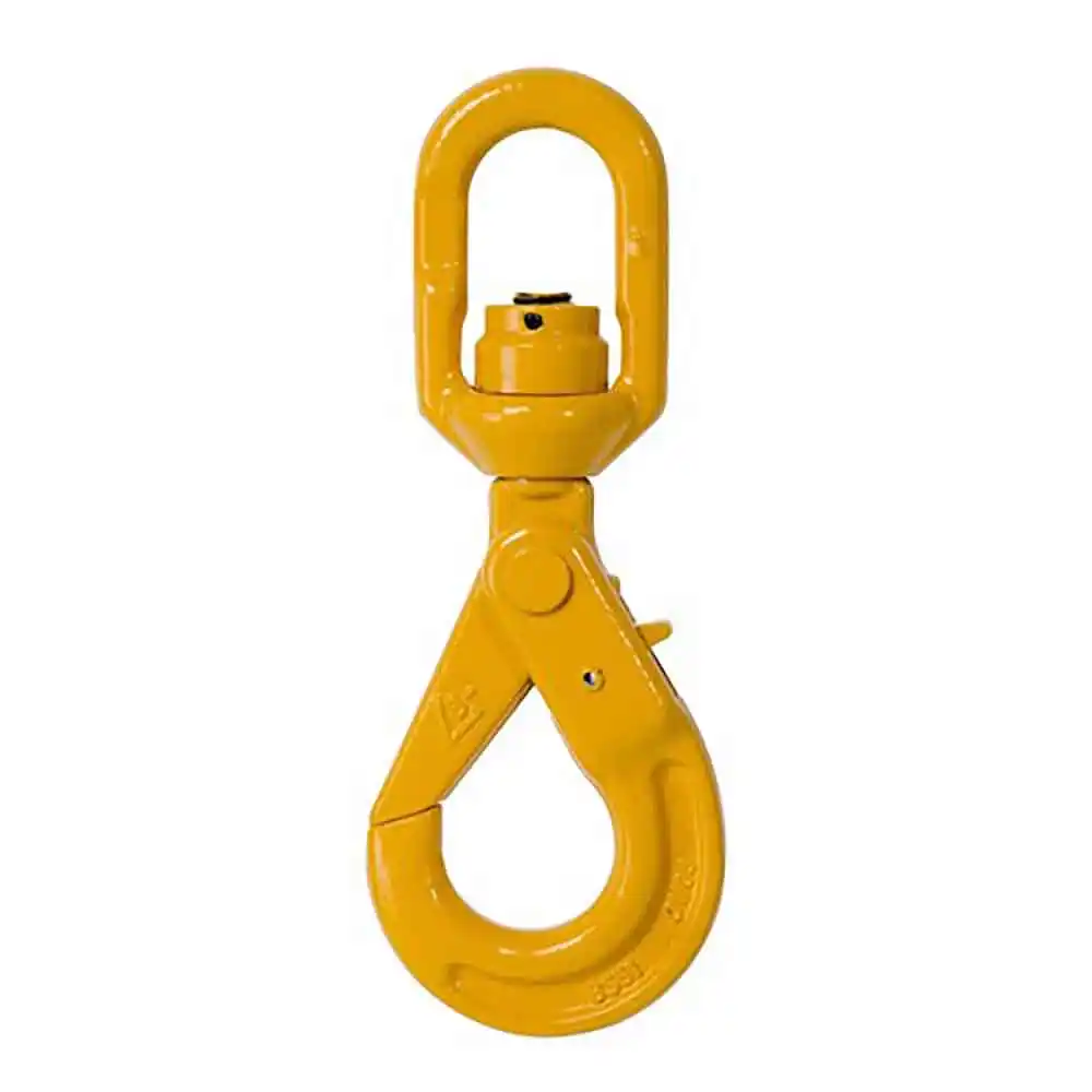 BEAVER 6mm G80 Eye Swivel Self Locking Hook w/ Ball Bearing 886606