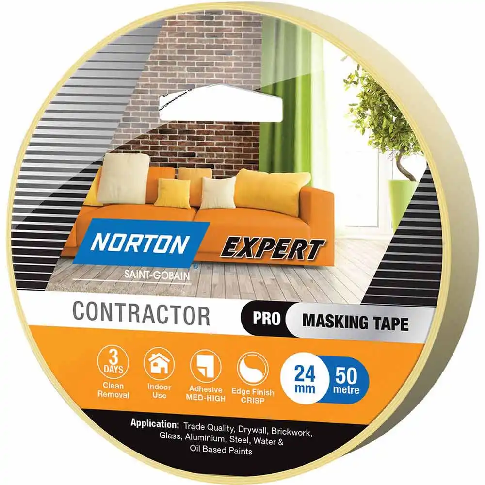 NORTON 24mm X 50m Expert 3 Day Masking Tape 69957341720