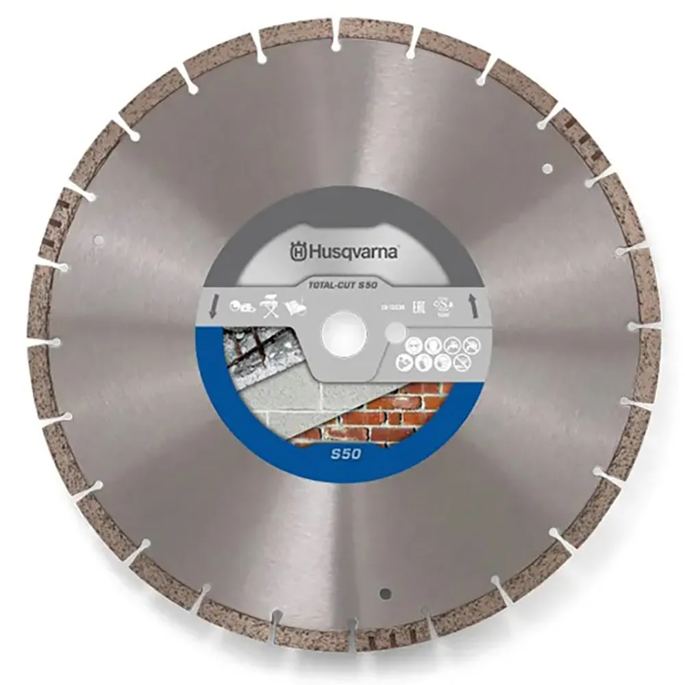 HUSQVARNA 350mm Segmented Diamond Blade for GENERAL Purpose Cutting - TOTAL-CUT-S50 548134920
