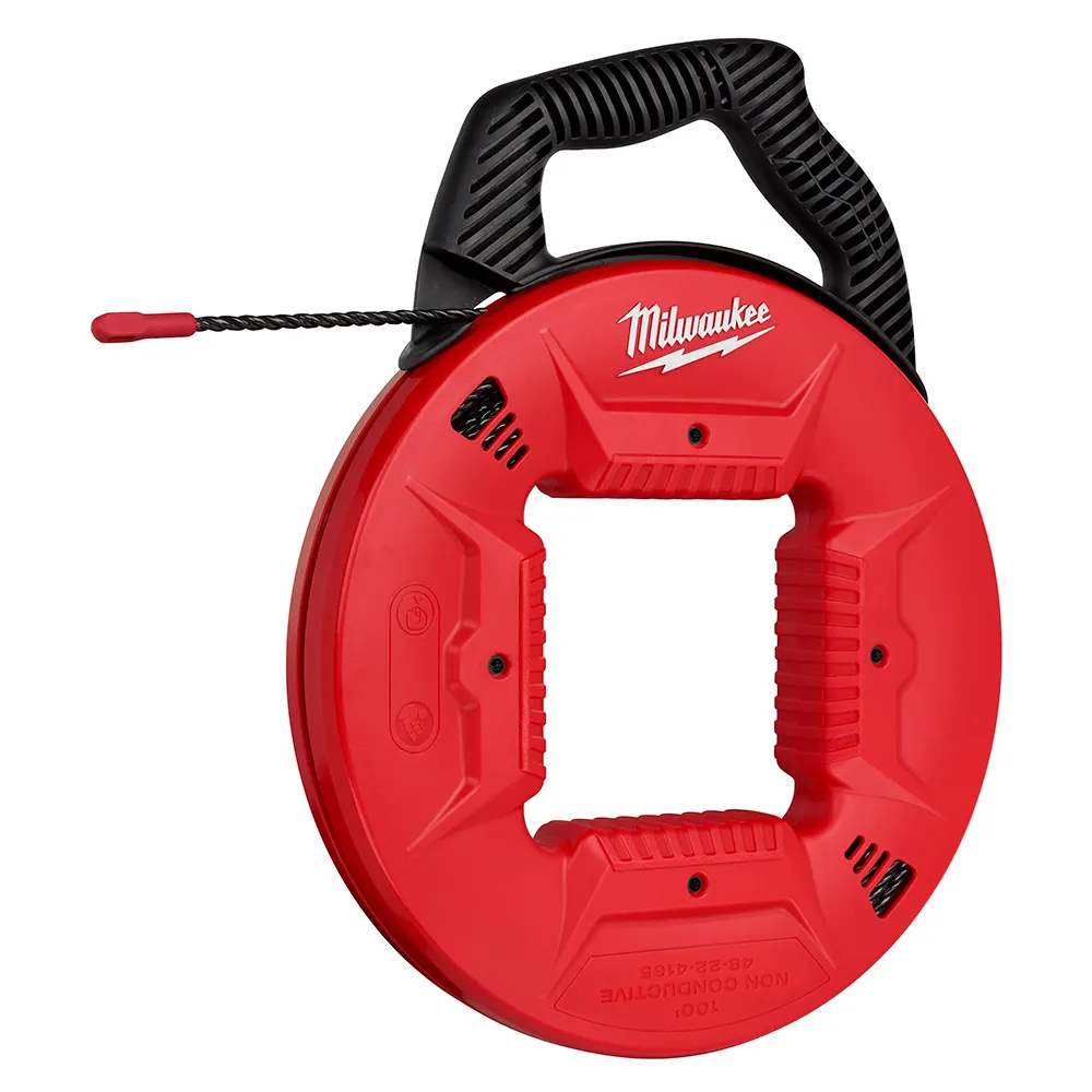 MILWAUKEE 30m/100ft Polyester Fish Tape Plastic Tip 48224165