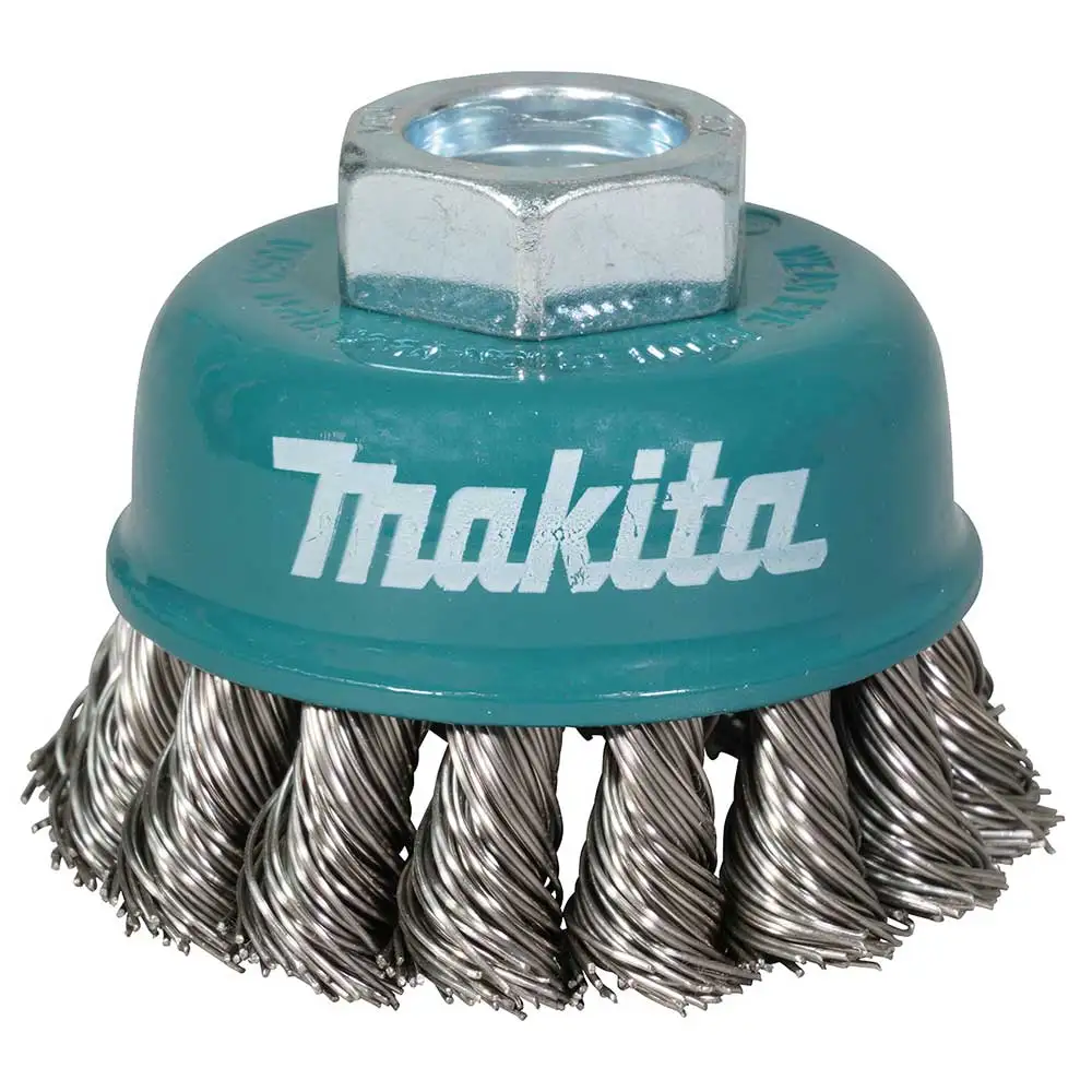 MAKITA 65mm x M14-2 Stainless Steel Cup Brush Knotted D-77475