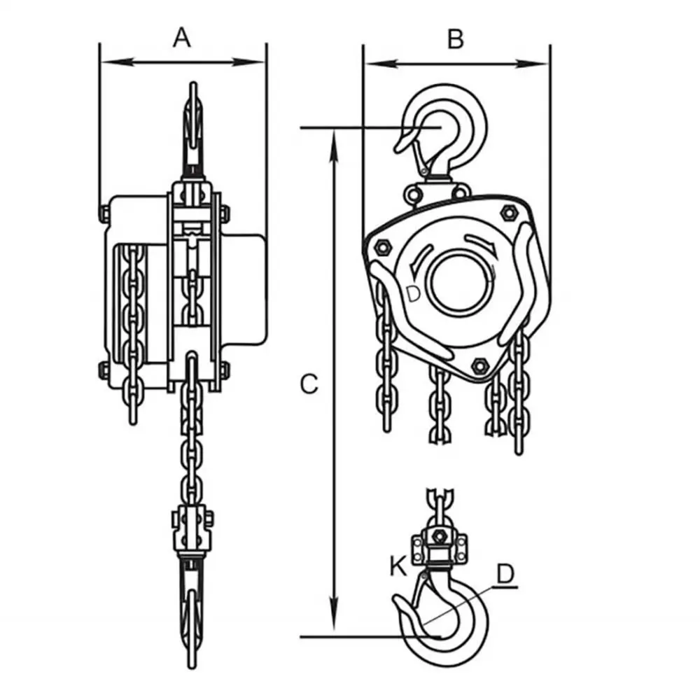 ITM 250kg 3m Lift Mini Chain Block TM9020-00202
