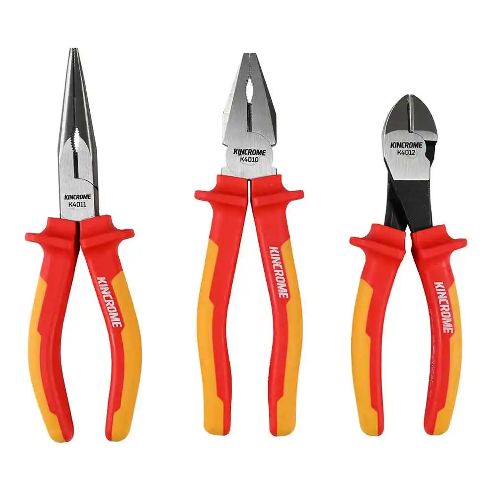 KINCROME 3 Piece VDE Plier Set K4009