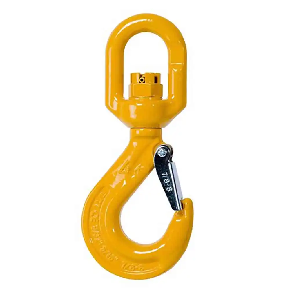 BEAVER 7-8mm G80 Eye Swivel Hook w/ Safety Latch 885407
