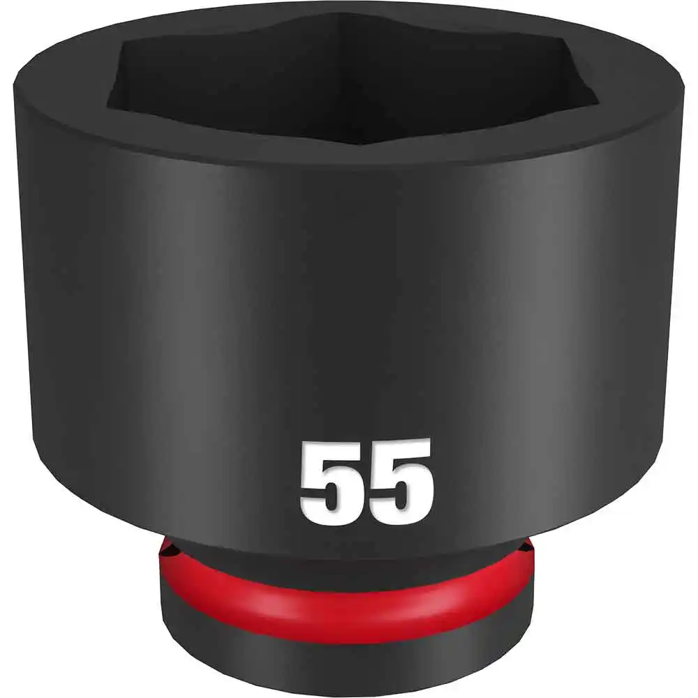 MILWAUKEE SHOCKWAVE 3/4inch Drive 55mm Standard 6 Point Impact Socket - ANZ 49666390