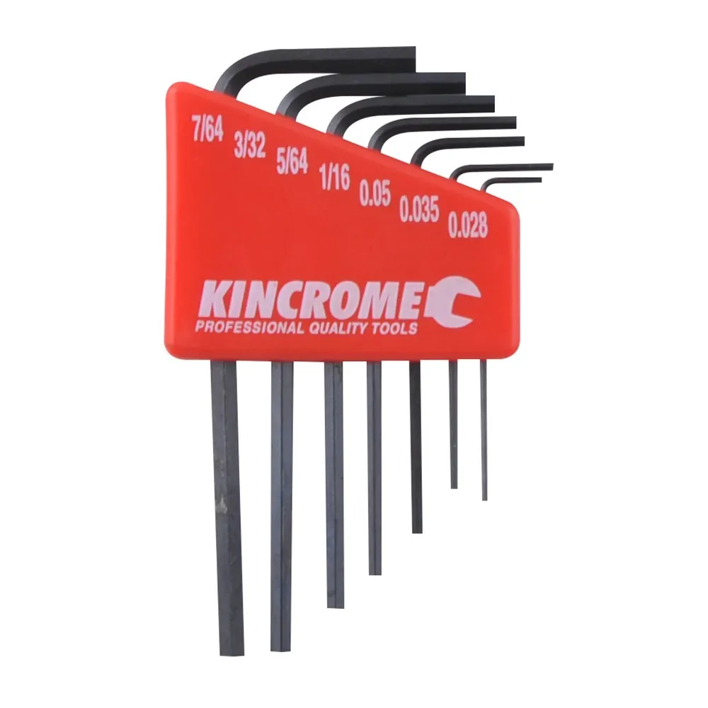 KINCROME Mini Hex Key Set Imperial - 7 Piece K5086