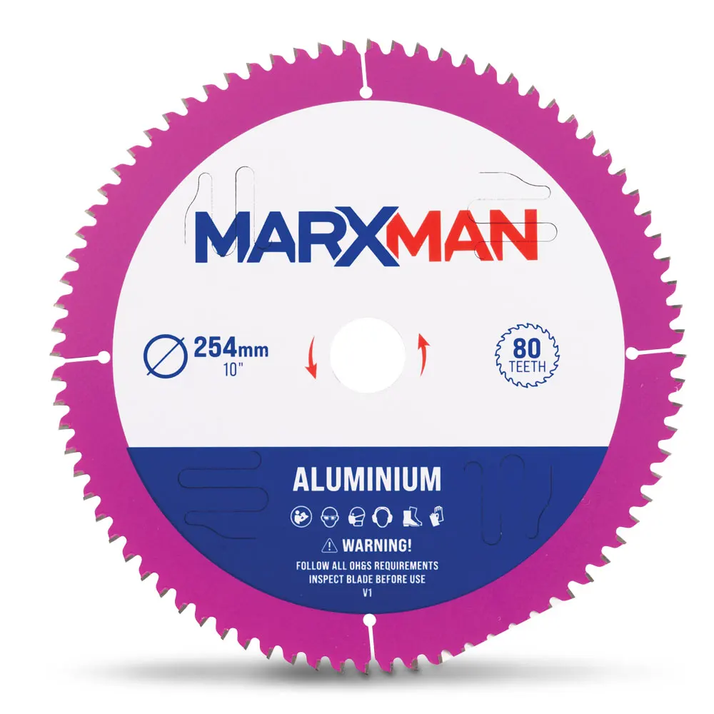 MARXMAN 254x30mm 80T TCT Alum Circular Saw Blade MMAB254