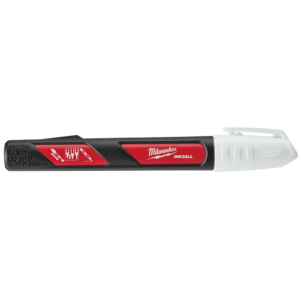 MILWAUKEE INKZALL Liquid Permanent Marker - White 48223711