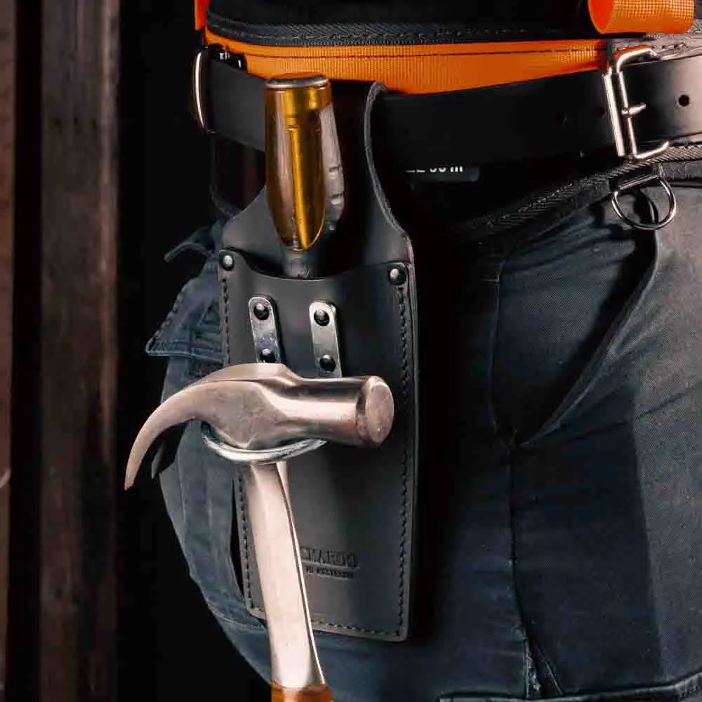 BUCKAROO Leather Combined Hammer and Chisel Frog TCHF